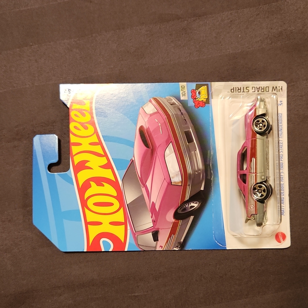 Hot Wheels diecast car:  Matt and Debbie Hay's 1988 Pro Street Thunderbird.